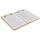 Папка-планшет BRAUBERG "Eco", горизонтальная, с двумя прижимами, А3, 44х32 см, МДФ, 3 мм, 232227