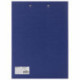 Папка-планшет, с крышкой, А4, 230х314мм, верхний зажим, картон/бумвинил, 2мм, синяя, STAFF,