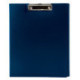 Папка-планшет, с крышкой, А4, 310х230 мм, с прижимом и крышкой, пластик, синяя, 0,5 мм, STAFF
