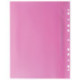 Скоросшиватель пластиковый с перфорацией BRAUBERG, А4, 140/180 мкм, розовый