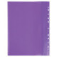 Скоросшиватель пластиковый с перфорацией BRAUBERG, А4, 140/180 мкм, фиолетовый