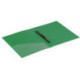 Папка с пружинным скоросшивателем и внутренним карманом BRAUBERG "Contract", зеленая, до 100 л., 0,7 мм, 221784