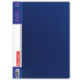 Папка с пружинным скоросшивателем и внутренним карманом BRAUBERG "Contract", синяя, до 100 л., 0,7 мм, 221782