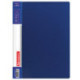 Папка с пружинным скоросшивателем и внутренним карманом BRAUBERG "Contract", синяя, до 100 л., 0,7 мм, 221782