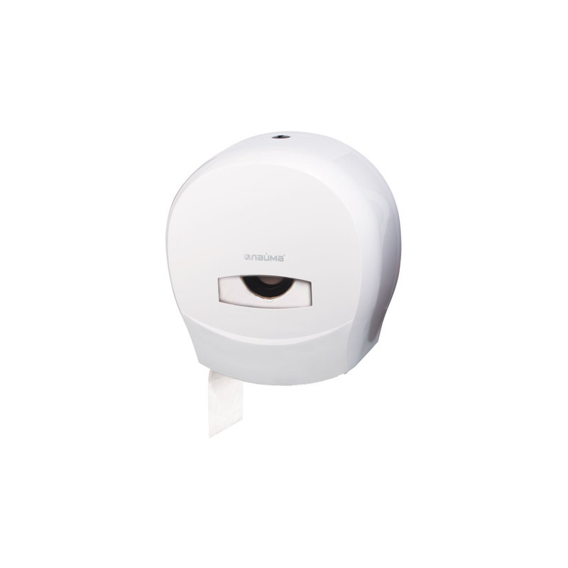 Диспенсер для туалетной бумаги ЛАЙМА PROFESSIONAL (Система T2), малый, белый, пластик
