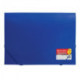 Папка на резинках BRAUBERG "Business", А4, 6 отделений, пластиковый индекс, синяя, 0,5 мм, 224144