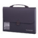 Портфель пластиковый BRAUBERG "Comfort", А4, 327х254х30 мм, 13 отделений, пластиковый индекс, темно-серый, 221438