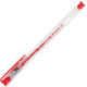 Ручка гелевая красная, 0,35 мм, 0,5 мм, прозрачный, STAFF