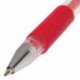 Ручка гелевая красная, манжетка, 0,35 мм, 0,5 мм, прозрачный, BRAUBERG Number One