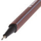 Ручка капиллярная BRAUBERG "Aero" трехгранная металлический наконечник 0,4 мм коричневая 142257