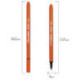 Ручка капиллярная BRAUBERG "Aero" трехгранная металлический наконечник 0,4 мм оранжевая 142249