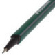 Ручка капиллярная BRAUBERG "Aero" трехгранная металлический наконечник 0,4 мм темно-зеленая 142251