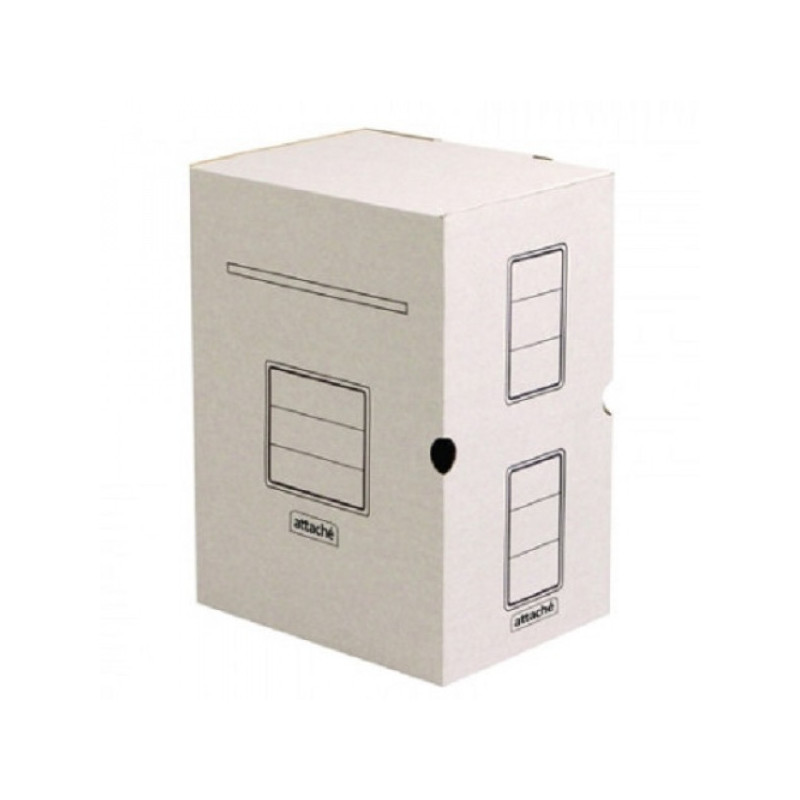 Короб архивный Attache микрогофрокартон белый 256x200x320 мм (5 штук в упаковке)