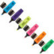 Набор текстовыделителей 1-5 мм, 6 цветов/желтый/зеленый/оранжевый/розовый/голубой/фиолетовый, скошенный наконечник, Attache