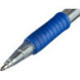 Ручка шариковая автоматическая, синяя, 0,5 мм, 0,7 мм, манжетка,  корпус прозрачный, пластик, круглый, Attache Economy