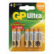 Батарейки GP Ultra мизинчиковые AAA LR03 6 штук в упаковке