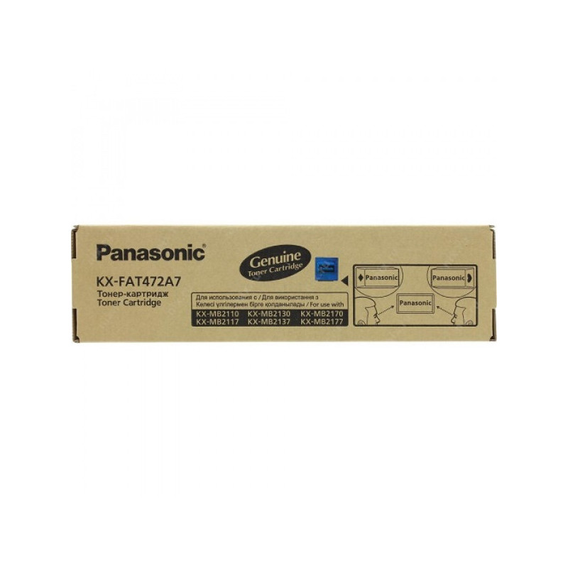 Тонер Картридж Panasonic KX-FAT472A7 черный (2000стр.) для Panasonic KX-MB2110/2130/2170
