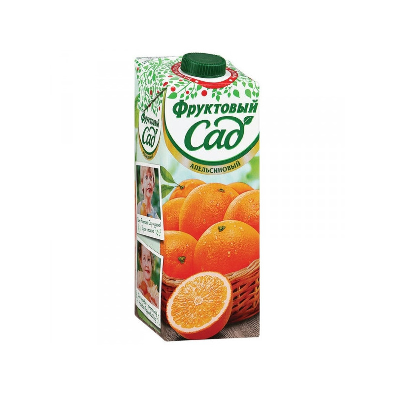 Нектар Фруктовый Сад апельсин с мякотью 0.95 литра