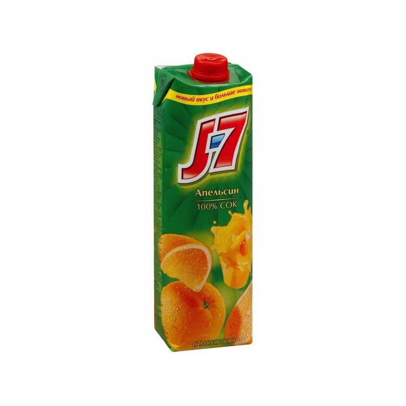 Сок J7 апельсин с мякотью 0.97 литра