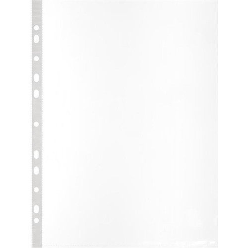 Файл-вкладыш с перфорацией, А4, 80мкм, прозрачный, глянцевый, 100 шт/упак, Attache