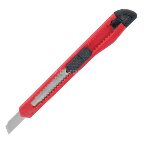 Нож канцелярский SC019 Sponsor шир.лез.9мм выдвижное лезвие ассорти пакет с европод.