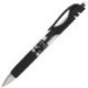 Ручка гелевая автоматическая BRAUBERG "Black Jack" трехгранная узел 0,7 мм линия 0,5 мм черная 141552