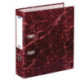 Папка с арочным механизмом 70мм, картон/бумага, красный мрамор, OfficeSpace