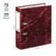 Папка с арочным механизмом 70мм, картон/бумага, красный мрамор, OfficeSpace