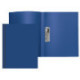 Папка с зажимом боковым, пластик, 500мкм, 15мм, A4, непрозрачная синяя, Attomex