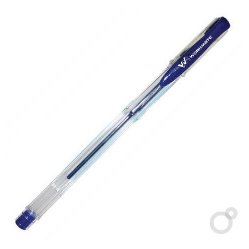 Ручка гелевая Workmate синяя, диаметр 0,5 мм, толщина линии 0,3 мм, 50 штук