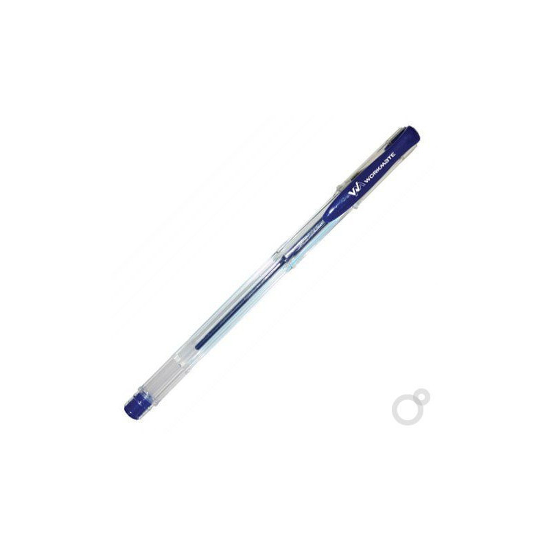 Ручка гелевая Workmate синяя, диаметр 0,5 мм, толщина линии 0,3 мм, 50 штук