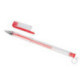 Ручка гелевая красная, 0,5 мм, 0,7 мм, манжетка, корпус прозрачный, круглый, пластик, метал. наконечник, WORKMATE U-Save
