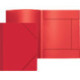 Папка на резинке, пластик, 40мм, 450мкм, А4, красная, Attomex, резинка по углам