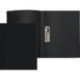 Папка с зажимом боковым, A4, 500мкм 15мм, пластик непрозрачная черная, Attomex
