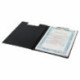 Папка-планшет, с крышкой, А4, 310х230 мм, пластик, черная, 0,5 мм, STAFF