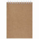 Скетчбук, акварельная белая бумага 200 г/м ГОЗНАК, 145х205 мм, 40 л., гребень, подложка, BRAUBERG ART DEBUT, 110994