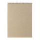 Скетчбук, белая бумага 100 г/м2, 145х205 мм, 50 л., гребень, жёсткая подложка, BRAUBERG ART DEBUT, 110987
