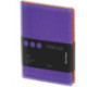 Записная книжка А6 80л., кожзам, Berlingo "Fuze", цветной срез, фиолетовый