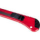 Нож канцелярский 18 мм  Attache с фиксатором, полибег, цв.красный