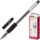 Ручка гелевая Attache Town черная с резиновой манжеткой с толщиной линии 0,5 мм