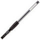 Ручка гелевая Attache Town черная с резиновой манжеткой с толщиной линии 0,5 мм