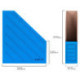Лоток вертикальный для бумаг микрогофрокартон 75 мм до 700 листов синий STAFF