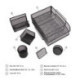 Настольный набор из металла Berlingo "Steel&Style", 7 предметов, черный
