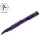 Нож канцелярский 9мм Berlingo "Color Zone", черное лезвие, auto-lock, металл. направл., фиолетовый, европодвес