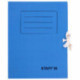 Папка архивная с завязками, микрогофрокартон, 75 мм, до 700 листов, синяя, STAFF, 128870