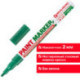 Маркер-краска лаковый (paint marker), 1-2 мм, зеленый, нитро-основа, алюминиевый корпус, BRAUBERG, 150870