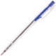 Ручка шариковая автоматическая STAFF прозрачный корпус синяя (толщина линии 0.35 мм)