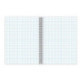 Тетрадь А4 80 листов, гребень, клетка, обложка пластик, "ОФИС", BRAUBERG