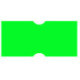 Этикет-лента 21х12 мм, прямоугольная, зеленая, комплект 5 рулонов по 600 шт., BRAUBERG