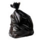 Мешки для мусора 60 л, черные в рулоне 20 шт., ПНД, 5 мкм, 57х65 см (±5%), эконом, ЛЮБАША